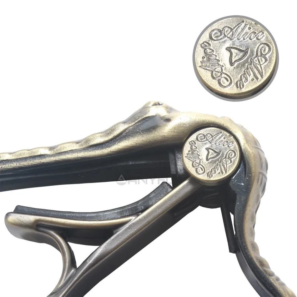 Профессиональный Алиса A007G Металл Крокодил народный каподастр для акустической гитары Зажим