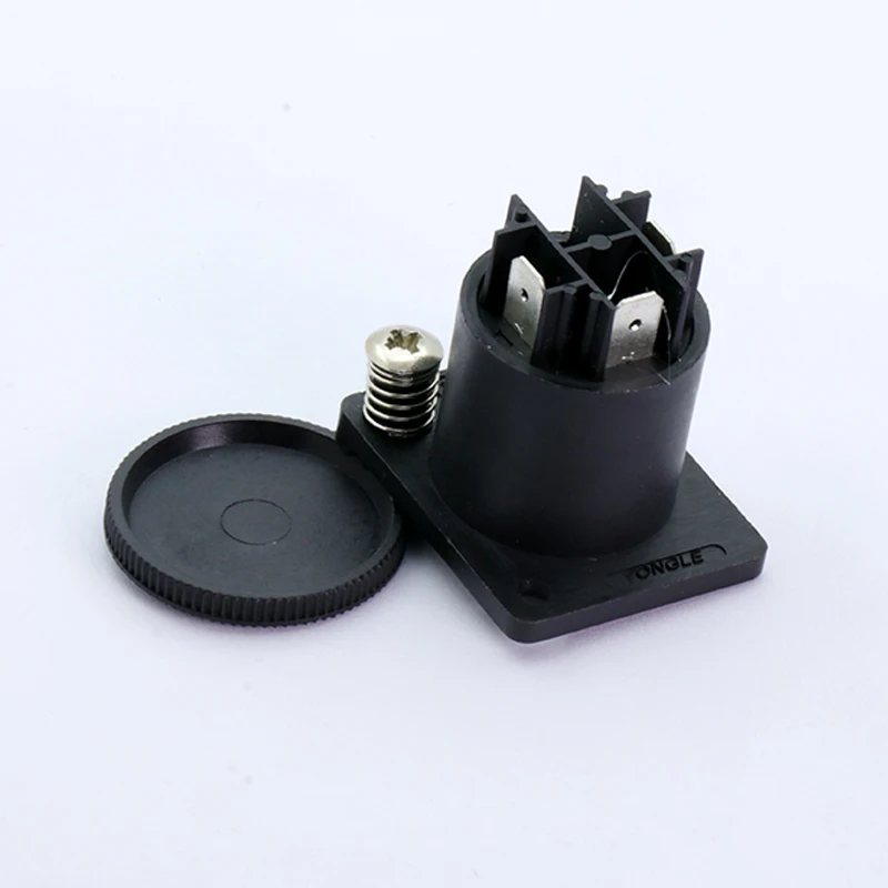 Коннектор XLR power Jack 3 шт. черный пластик 3-контактный штекер/гнездо Панель С