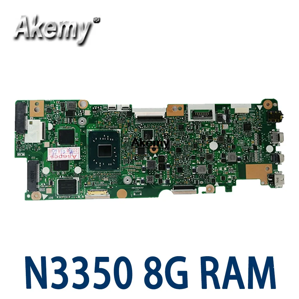 С N3350 8G RAM 128G SSD Материнская плата ноутбука для Asus Vivobook Flip TP401NA TP401N TP401MA TP401M 100% тест