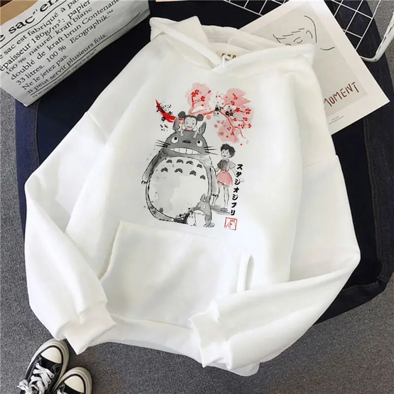 

Totoro Studio Ghibli Kawaii Hoodies Harajuku Funny Anime Women Cartoon Sweatshirt Ullzang 90s Fashion Hoody Graphic Female Cute
