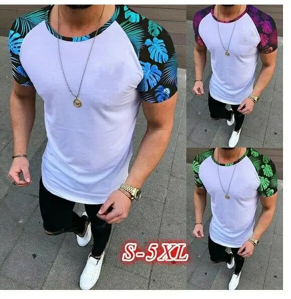 Британская Мужская спортивная летняя облегающая Повседневная футболка с