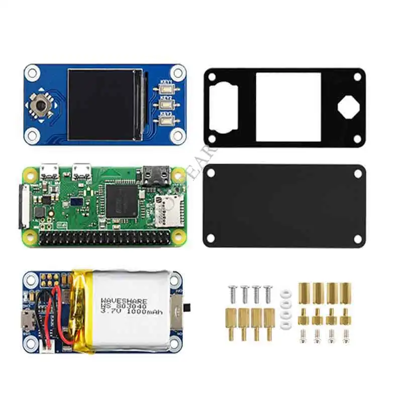 Raspberry Pi Zero WH Φ модуль 1 3 дюймов ЖК-дисплей экран дюйма с чехлом и фотоаппаратом -