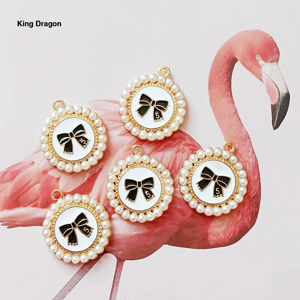 Подвески с жемчужинами и цветами для изготовления ювелирных изделий подвески