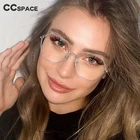 Женские металлические очки с блокировкой сисветильник, декоративные шестигранные винтажные очки большого размера для игрового компьютера, женские очки, 53202