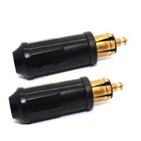 2pcs diy 12v cigarette lighter socket adapter male plug europeantype connector fits for bmw motorcycles