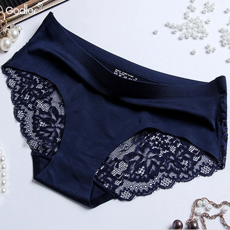 Godier женские трусики кружевное Прозрачное нижнее белье кружевные мягкие
