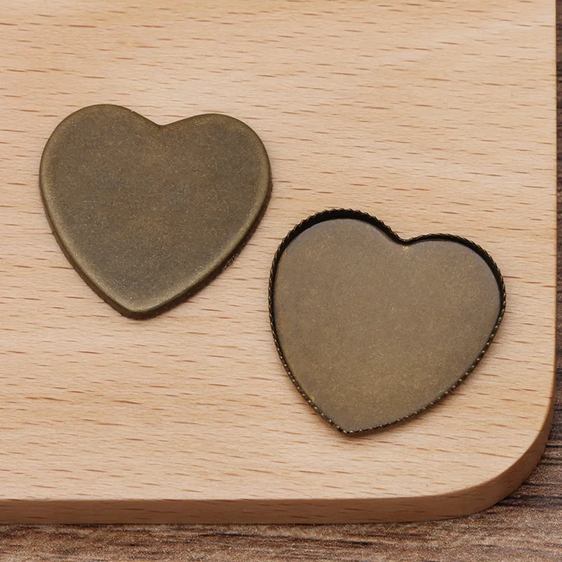 100 шт. поддоны в форме сердца 25 мм камея кабошон из смолы аксессуары для