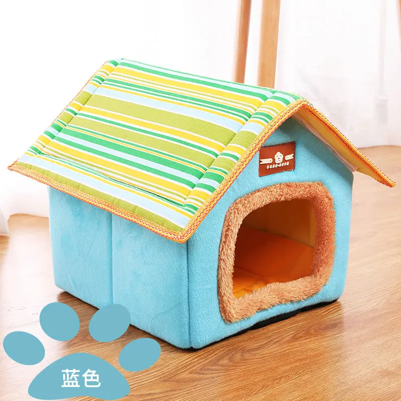 

Doghouse Cathouse Pet Bed Full Removable and Washable Kennel House Cat Nest House Four Seasons Pet Bed Teddy Dog Bed