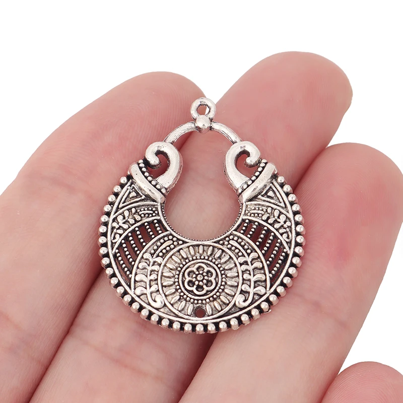 20 x тибетские серебряные этнические богемные ацтекские хиппи Круглые Подвески
