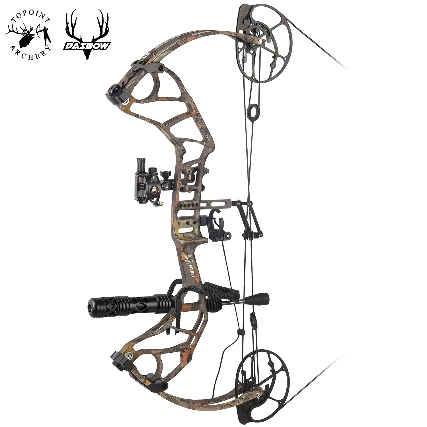 

Topoint Archery Daibow Vigor High Speed Hunting Compound Bow Package USA Gordon Composites Limb BCY String
