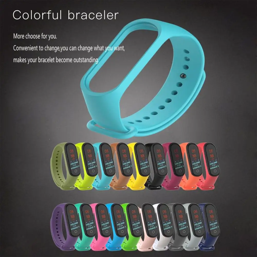 Силиконовый ремешок на запястье для Mi Band 2 сменный смарт браслет Xiaomi