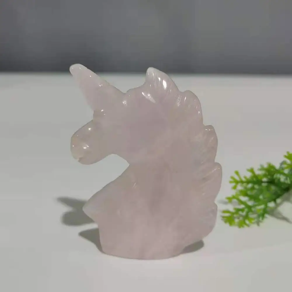 Натуральный камень кристалл кварц ручная работа резные единороги подарки