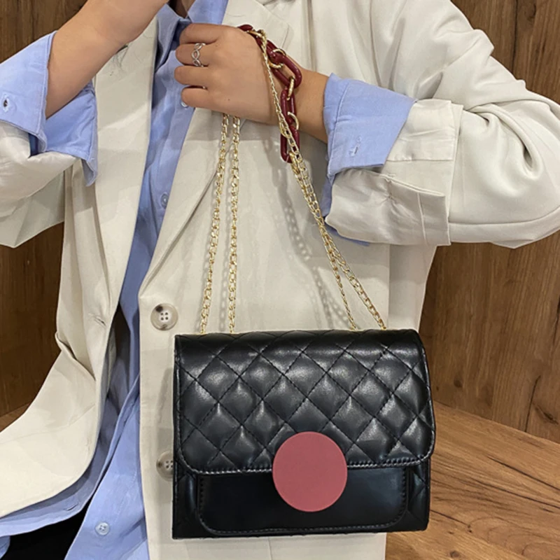 

All-match Casual Rhombic Chain One Shoulder Small Square Bag Summer New Foreign Fashion Messenger Women