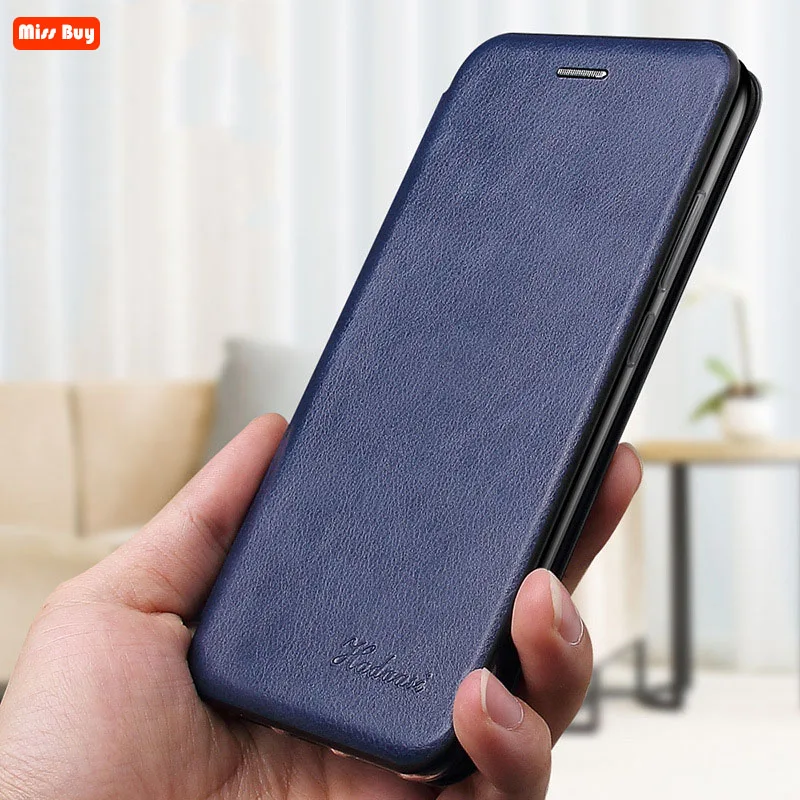 Кожаный флип чехол для Xiaomi Redmi Note 9 Pro 8 8T с магнитной подставкой 7 6 5 Pro|Бамперы| |