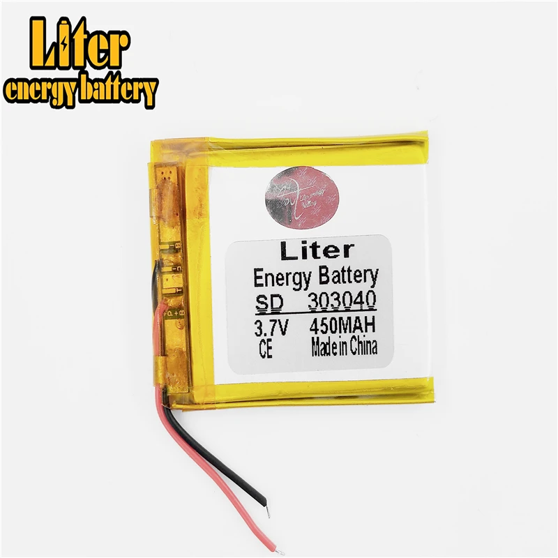 3 7 v 450 mah полимерная литий-ионная аккумуляторная батарея 303040 MP3 MP4 MP5 bluetooth монитор
