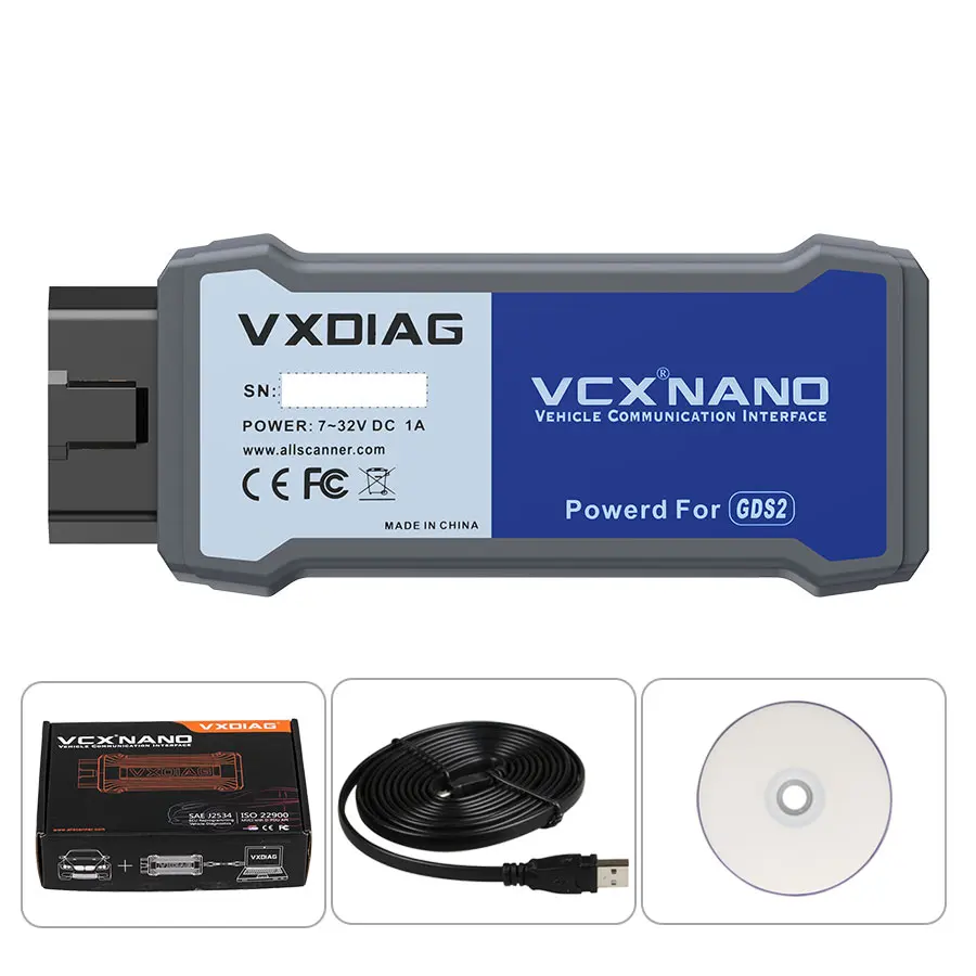 VXDIAG VCX NANO для GM/OPEL GDS2 V21.0.01501/2020 4 Tech2WIN 16.02/24 диагностический инструмент система