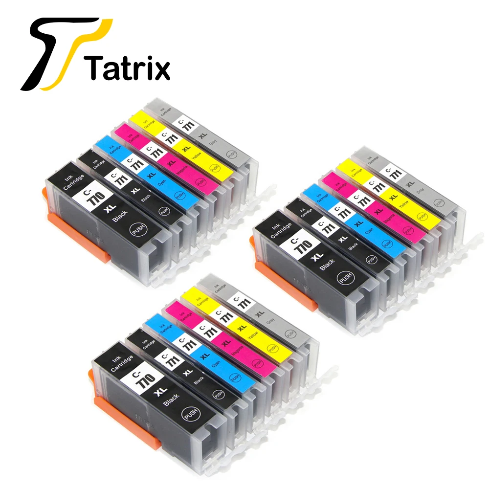 Чернильный картридж Tatrix для Canon PGI770 770 771 стандарта принтера PIXMA MG7770|Чернильные