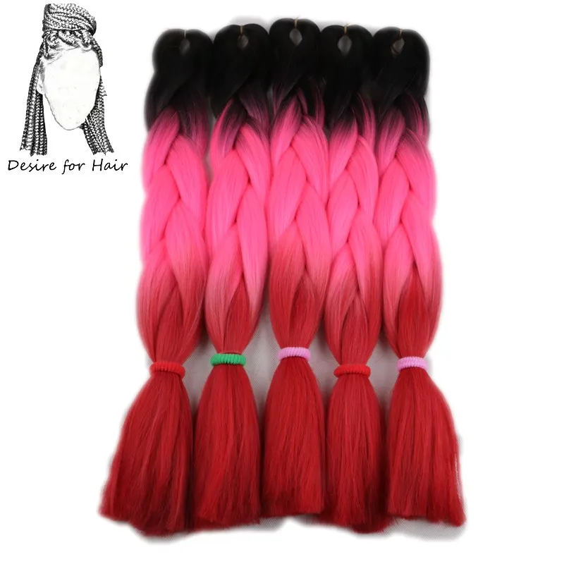 #16 Desire for hair 24 дюйма 100 г bling Блестки для волос mix большие синтетические косы плетение волос для наращивания - Цвет: #16