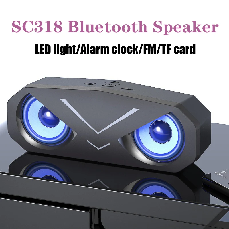 M6 Портативный Bluetooth Динамик прохладный и совой для детей светодиодный бликов