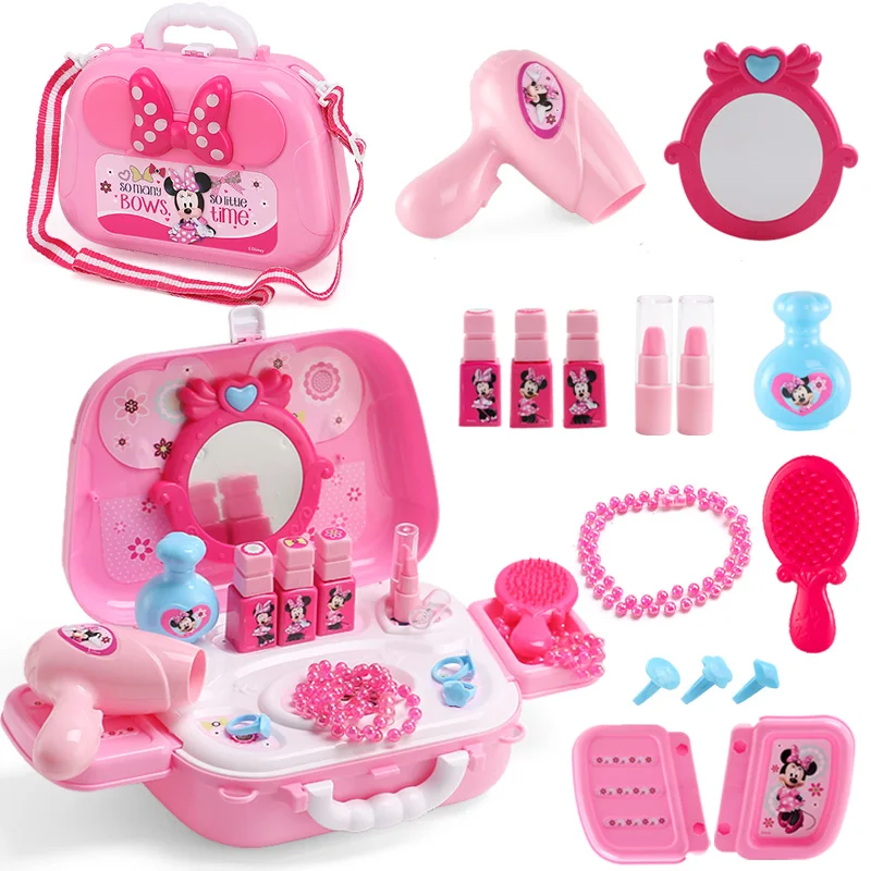Minnie Beauty Bag Рождественский подарок disney замороженные дети Juguetes рюкзак инструменты доктор кухонный набор ролевые игры игрушки для девочек Подарки на день рождения для мальчиков - Цвет: Minnie Beauty Bag