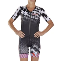 zootekoi 2020 women triathlo skinsuit body suit trisuit short sleeve speedsuit mtb maillot ciclismo clothing cycling jersey sets