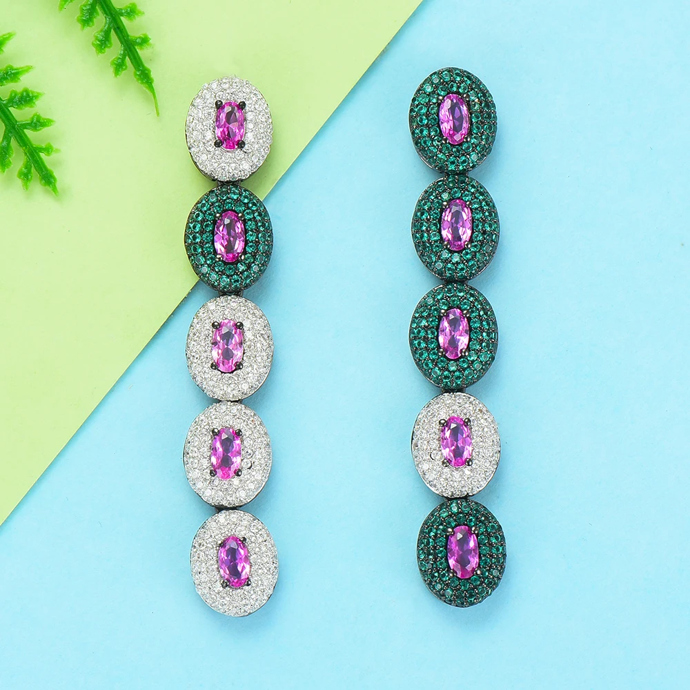 

GODKI Brand Famous Luxury Waterdrop Charm Earring for Women Wedding Full Micro CZ Cubic Zircon Dubai Indian Earrings Bohemia Hot