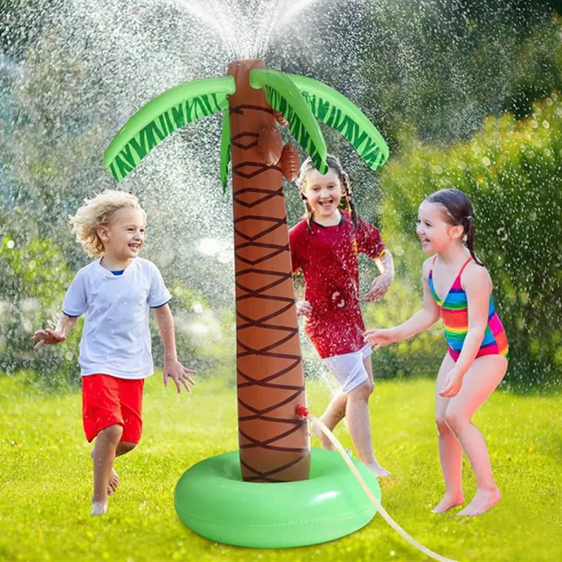 

160cm PVC Inflatable Coconut Palm Tree Summer Outdoor Beach Pool Toys Sprinkle Splash Spray Water Toys for Children Gift