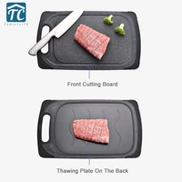 fast defrosting tray frozen food meat fruit quick defrosting plate chopping blocks 2 in 1 kitchen gadget tool dropshipping