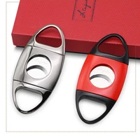 metal classic cigar cutter brand new stainless steel golden red black cigar cutter with gift box cigar accessories gift