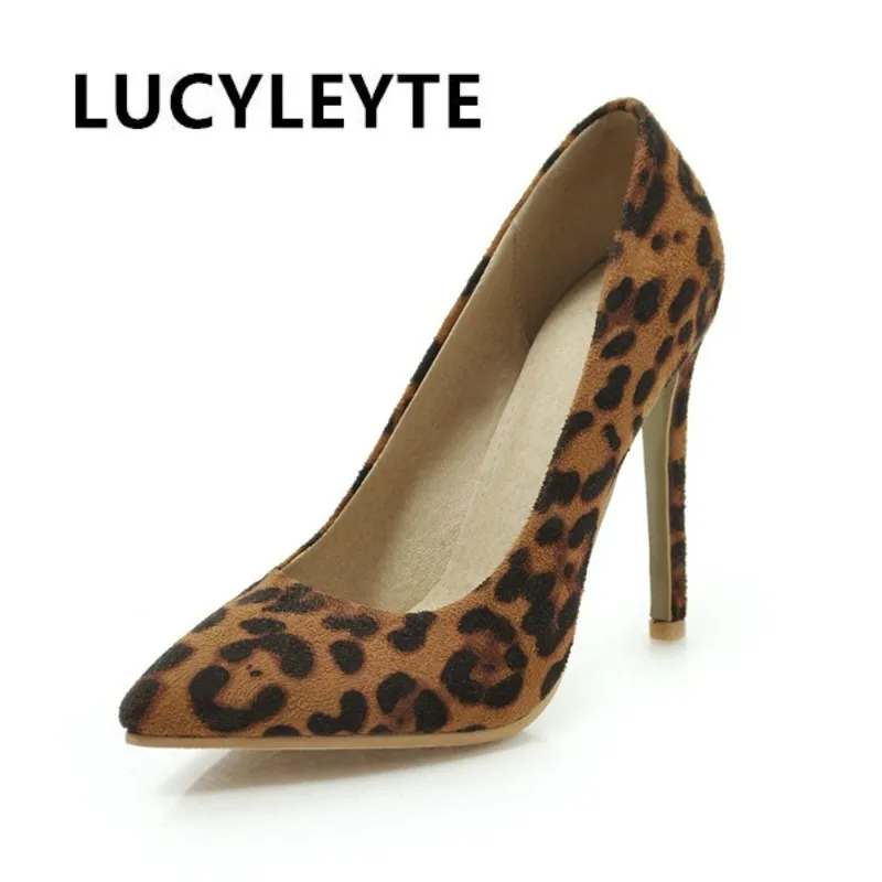 

European and American style super high heels women suede high heels sexy color matching pointed ladies patent leather high heels
