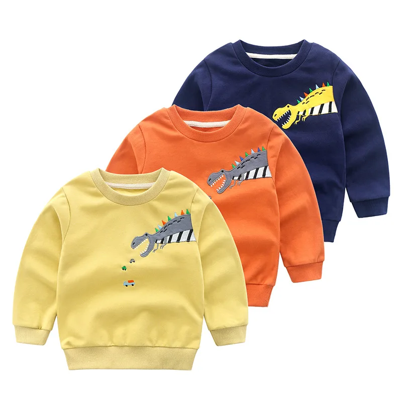

Jchao kids spring autumn boys girls brand clothes children Hoodies & Sweatshirts boy cotton animal embroidery sweatshirts fleece