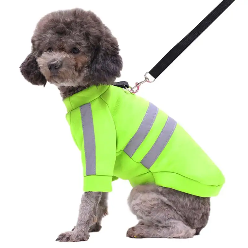 

Winter Warm Dog Shirt Reflective Pet Dog Sweater Puppy Shirts Two-legged Dog Clothes Pet Outfits For Small Medium Dog Coat