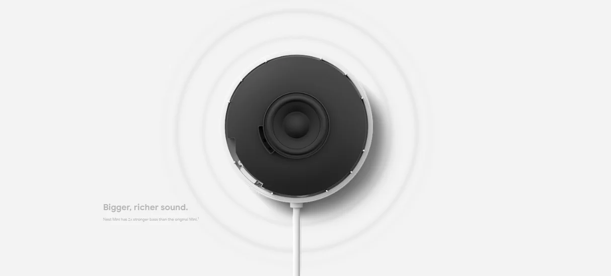 Оригинальный Новый умный мини-динамик Google Nest (2-е поколение Home Mini) Герметичный