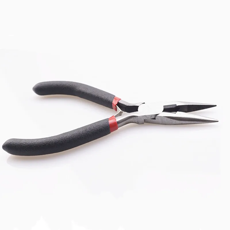 pliers with denticle Ювелирные плоскогубцы инструменты и оборудование набор длинных игл круглый нос резки проволоки плоскогубцы для изготовления украшений вручную аксессуары HK043 - Цвет: pliers with denticle