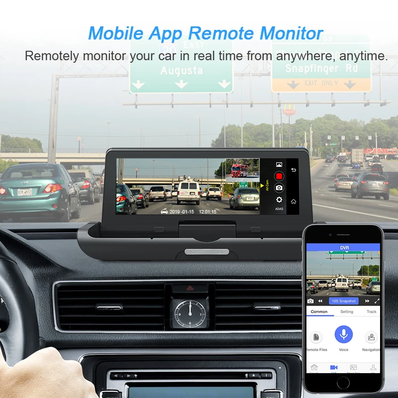 LDZDSEE 4G ADAS Full HD 1080P Автомобильный видеорегистратор Камера 7,84 дюймов ips Android видеорегистратор gps камера заднего вида Авто регистраторы