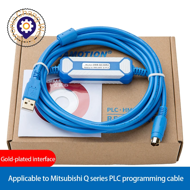 Фото - USB-QC30R2 подходит для Mitsubishi серии Q, Кабель для программирования и передачи данных кабель для отладки данных сервера usb mr cpcatcbl3m для mitsubishi mr j2s j2