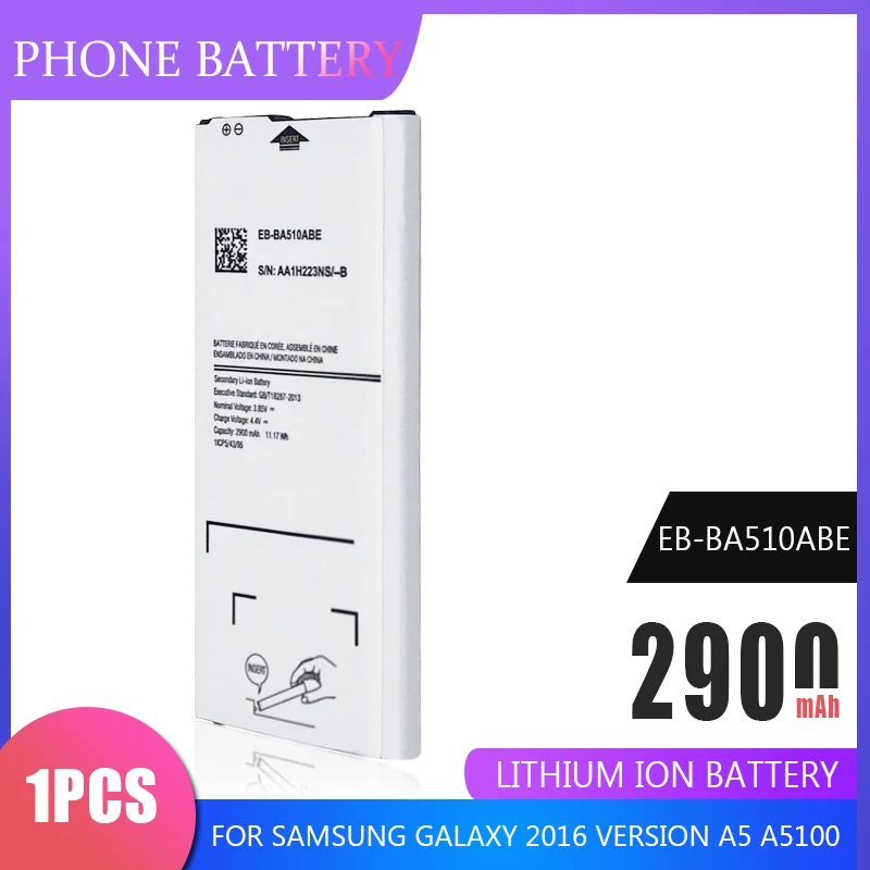 Аккумулятор для Samsung Galaxy A5 2900 A510 A510F A5100 A510M A510FD A510K A510S 2016 мАч|Аккумуляторы