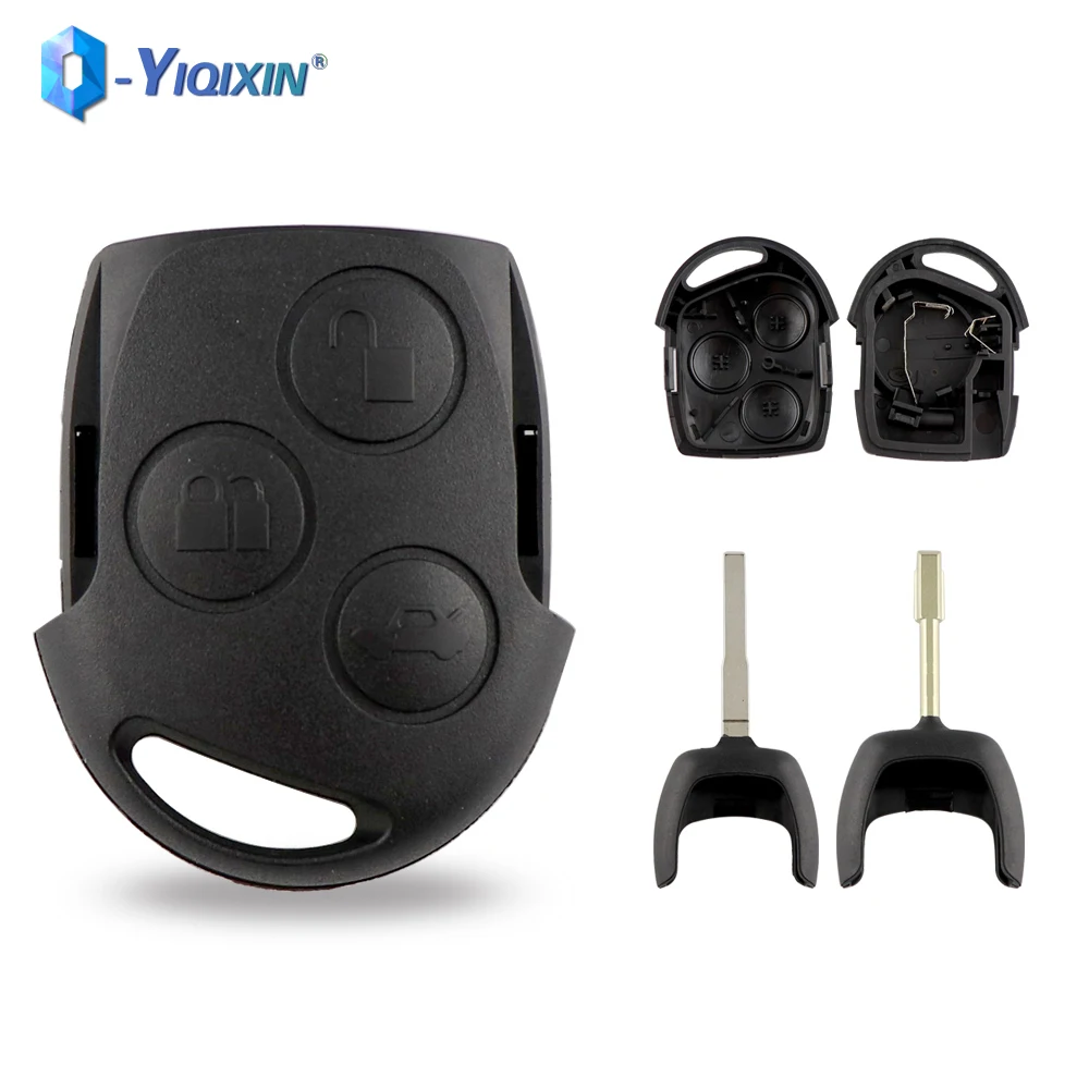 Чехол YIQIXIN для ФОБ, чехол FO21 HU101, лезвие для Ford Mondeo Focus 2 3, праздничный праздник, транзит, C-Max, S-Max, корпус автомобильного ключа дистанционного управления