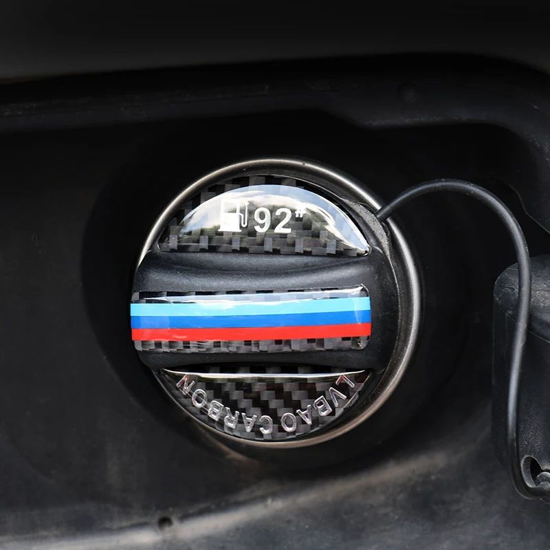 Стикер для стайлинга автомобиля BMW наклейка из углеродного волокна с крышкой