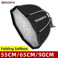 soonpho 55cm 65cm 90cm 120cm portable octagon umbrella softbox honeycomb grid studio flash soft box for canon godox