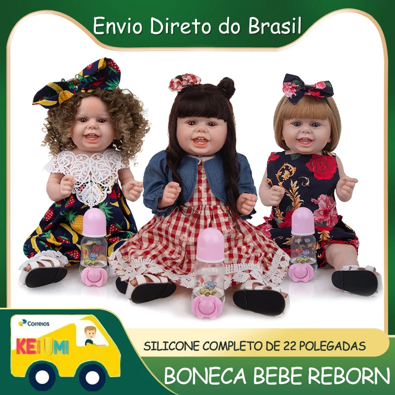 

Новое поступление, милая кукла реборн KEIUMI 22 дюйма, быстрая доставка, наряд, живая кукла реборн, детский подарок