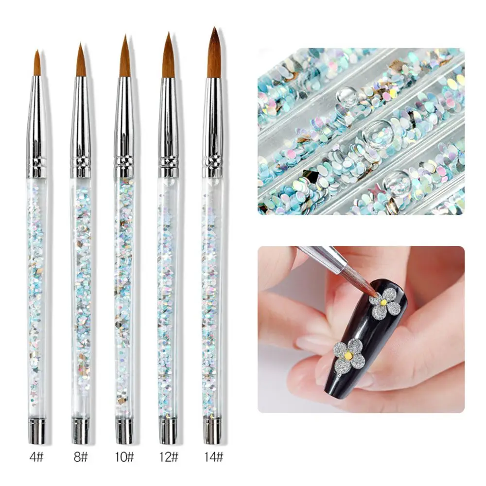 

Gel Nail Polish Brush Manicure Tool Nail Painting Pen 100% Nylon Acrylic Nail Brush For Acrylic Powder Nail Art Brush