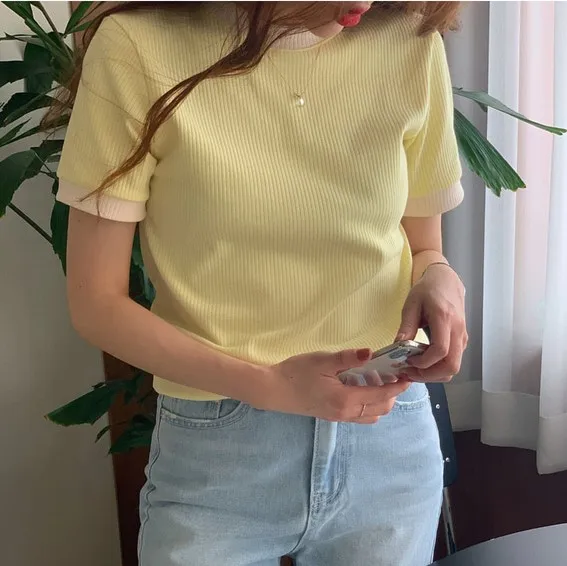 

New Female Sweater Women Winter Pullover Knitting Overszie short Sleeve Girls Tops Loose Sweaters Knitted Outerwear Thin Sexy