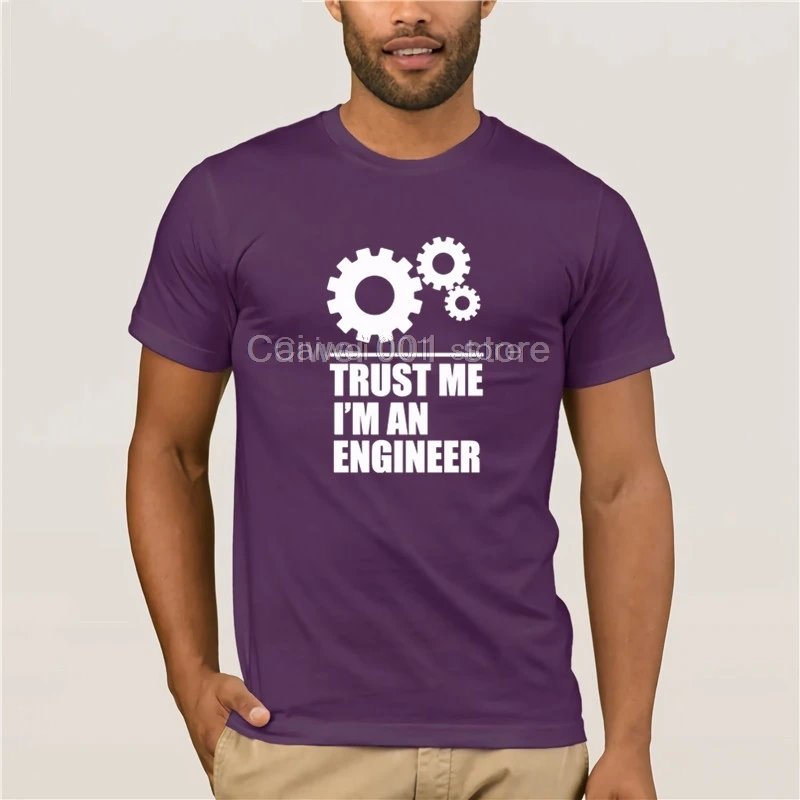 

Trendy Creative Graphic T shirt Top TRUST ME I'M ENGINEER tops tees quality fashion short sleeve men tshirt