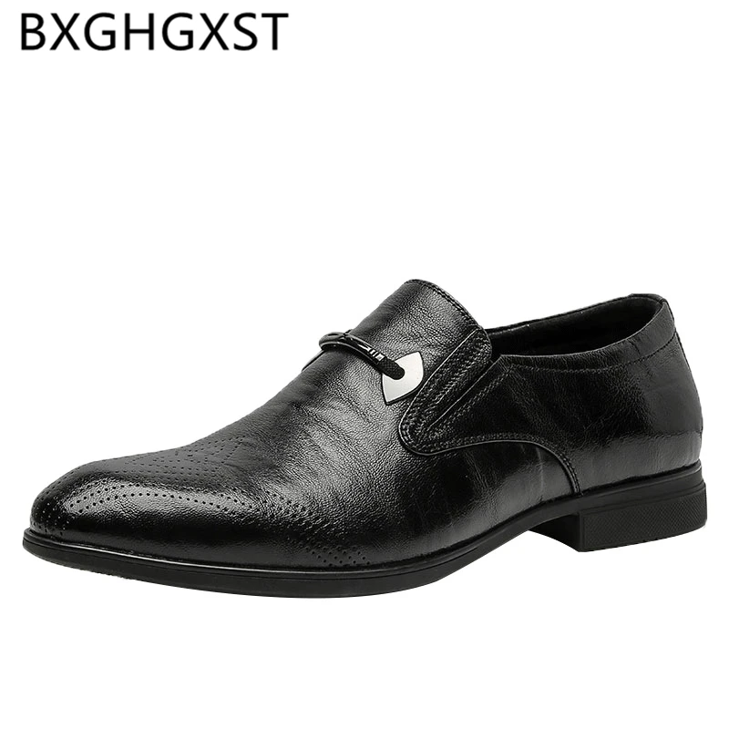 

Formal Shoes Men Loafers Mens Shoes Genuine Leather Slip Dress Italian Brand Men Casual Shoes Coiffeur Black Dress Scarpe Uomo