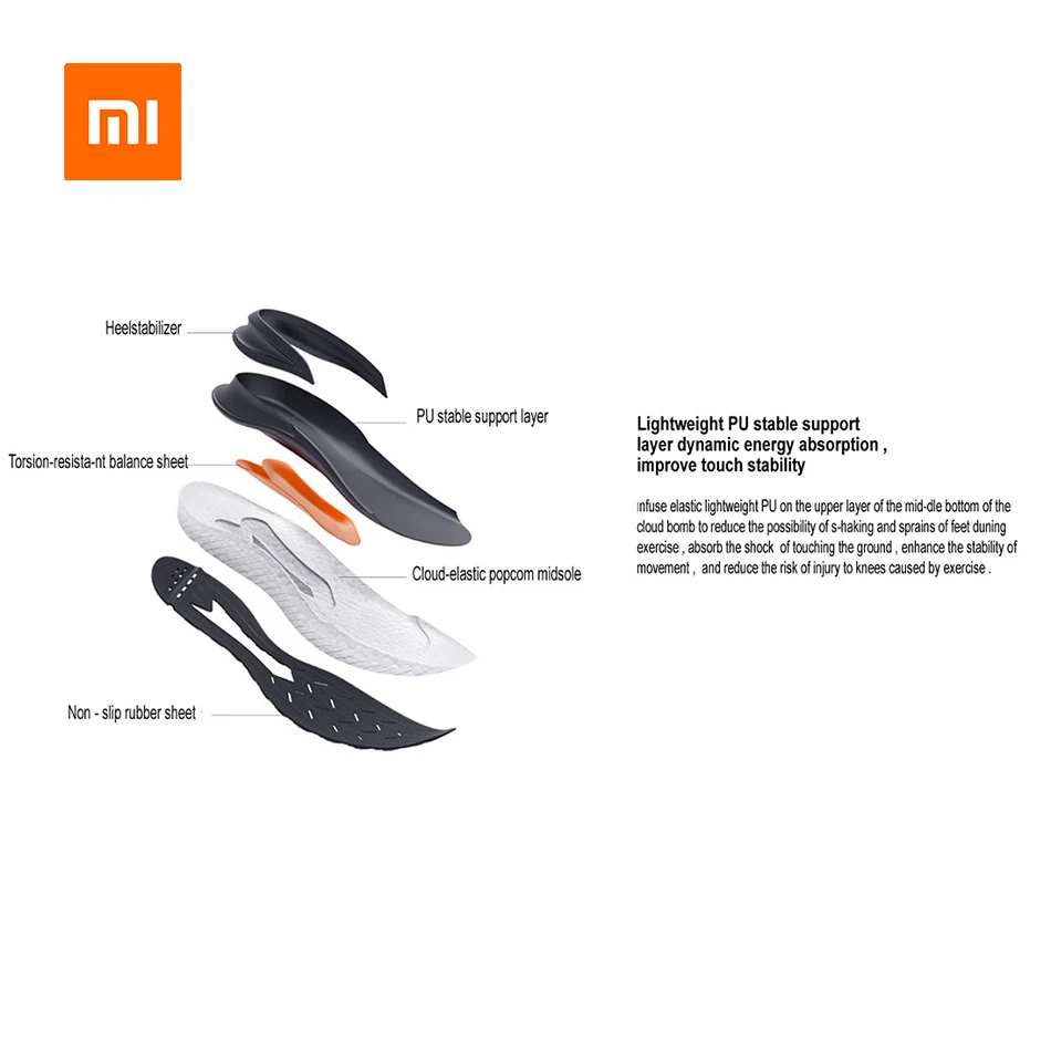 Original Xiaomi Mijia Sneakers 4 Men's Outdoor Sports Uni-moulding 4D Fishbone Lock System Knitting Upper Running Shoes Men Gift