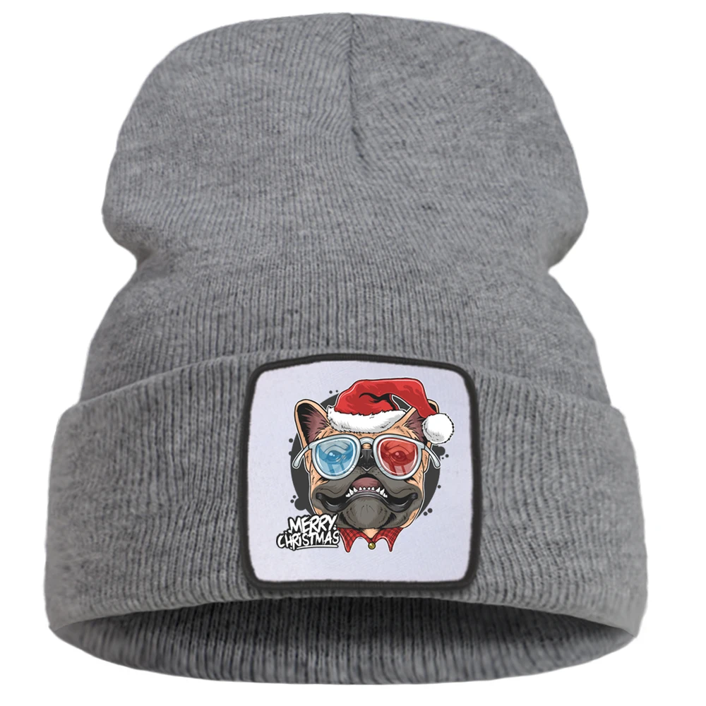 Персонализированные крутые зимние шапки с рождественской тематикой уличные