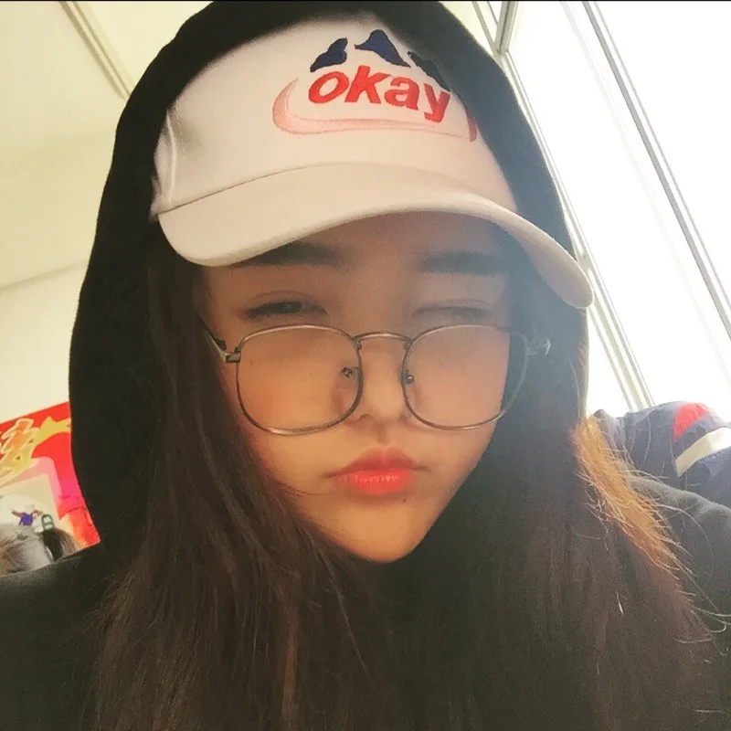 Бейсболка с вышивкой надписи ок мужская модная хлопковая бейсболка для