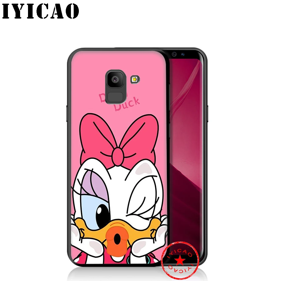IYICAO Дональд Дак милый мягкий чехол для телефона samsung Galaxy A50 A70 A60 A40 A30 A20 A10 M40 M30 M20 M10