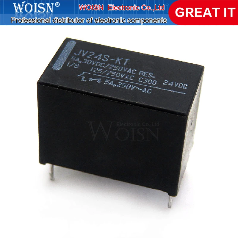 2 шт./лот JV12S-KT JV24S-KT JV12-KT JV24-KT 4Pin 5A30VDC/250VAC 12VDC Мощность реле в наличии | Электронные